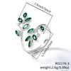 Wholesale Jewelry Simple Butterfly Plant Zircon Ring Women's Fashion Allmatch Personality