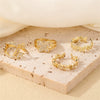 Wholesale Jewelry Simple Butterfly Plant Zircon Ring Women's Fashion Allmatch Personality