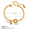 Wholesale Jewelry Simple Chain Bracelet 316L Stainless Steel Geometric Electroplating