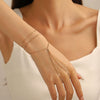 Wholesale Jewelry Simple Copper Geometric Women's Electroplated Multi Layer Sequined Thin Chain Bracelet