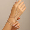Wholesale Jewelry Simple Copper Geometric Women's Electroplated Multi Layer Sequined Thin Chain Bracelet