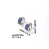 Wholesale Jewelry Simple Fashion Geometric Copper Gold Plated Colorful Zircon Earrings For Women