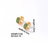 Wholesale Jewelry Simple Fashion Geometric Copper Gold Plated Colorful Zircon Earrings For Women