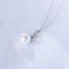 Wholesale Jewelry Simple Fashion Zircon Pendant S925 Sterling Silver Pearl Cross Chain Necklace For Women Geometric Light Luxury Style