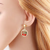 Wholesale Jewelry Simple Fruitstyle Copper Goldplated Earrings