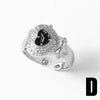 Wholesale Jewelry Simple Geometric Copper Electroplated Open Ring