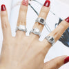 Wholesale Jewelry Simple Geometric Copper Electroplated Open Ring