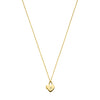 Wholesale Jewelry Simple Geometric Copper Electroplating Peach Heart Pendant Necklace
