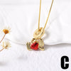 Wholesale Jewelry Simple Geometric Fish Tail Pendant Necklace Copper Gold Plated Ochain