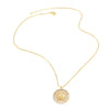 Wholesale Jewelry Simple Geometric Heart Copper Plated Real Gold O Word Chain Necklace For Women