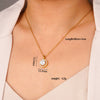 Wholesale Jewelry Simple Geometric Mixed Gemstone Setting Copper Pendant O Word Chain Electroplating Women's Necklace