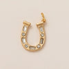 Wholesale Jewelry Simple Geometric Mixed Gemstone Setting Copper Pendant With O Word Chain For Women