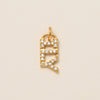 Wholesale Jewelry Simple Geometric Mixed Gemstone Setting Copper Pendant With O Word Chain For Women