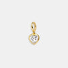 Wholesale Jewelry Simple Geometric Mixed Gemstone Setting Copper Pendant With O Word Chain For Women