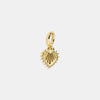 Wholesale Jewelry Simple Geometric Mixed Gemstone Setting Copper Pendant With O Word Chain For Women