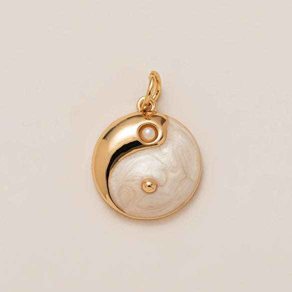 Wholesale Jewelry Simple Geometric Mixed Gemstone Setting Copper Pendant With O Word Chain For Women
