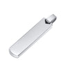 Wholesale Jewelry Simple Geometric Rectangular Stainless Steel And Titanium Steel Pendant Necklace With Lettering For Men