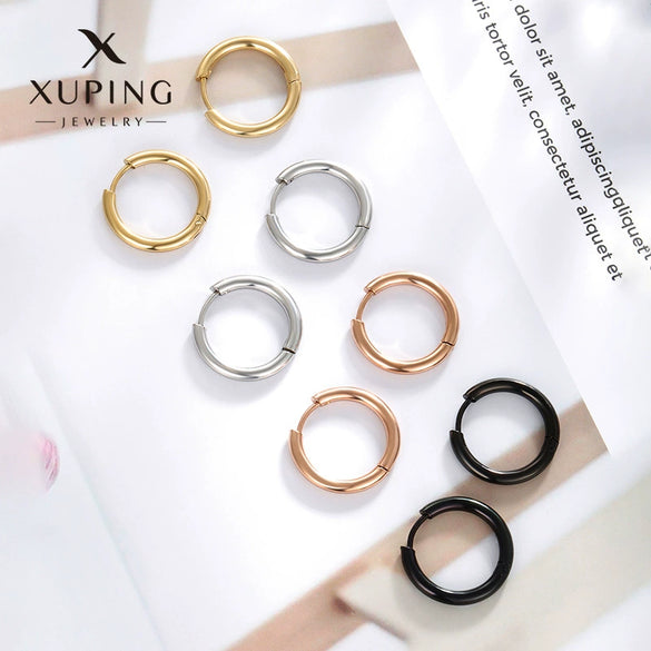 Wholesale Jewelry Simple Geometric Titanium Steel And Stainless Steel Earrings For Women
