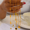 Wholesale Jewelry Simple Geometric 316L Stainless Steel Goldplated Pendant Necklace