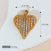 Wholesale Jewelry Simple Heart Shape Copper Electroplated Microinlaid Zircon Single Pendant Necklace For Women