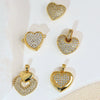 Wholesale Jewelry Simple Heart Shape Copper Electroplated Microinlaid Zircon Single Pendant Necklace For Women