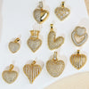 Wholesale Jewelry Simple Heart Shape Copper Electroplated Microinlaid Zircon Single Pendant Necklace For Women