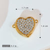 Wholesale Jewelry Simple Heart Shape Copper Electroplated Microinlaid Zircon Single Pendant Necklace For Women