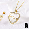 Wholesale Jewelry Simple Heart Shape Copper Necklace With Electroplating For Women