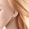 Wholesale Jewelry Simple Heart Shape Copper Pendant Earrings With Electroplating