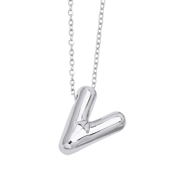 Wholesale Jewelry Simple Letter Copper Ochain Pendant Necklace Electroplated