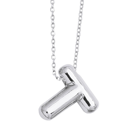 Wholesale Jewelry Simple Letter Copper Ochain Pendant Necklace Electroplated