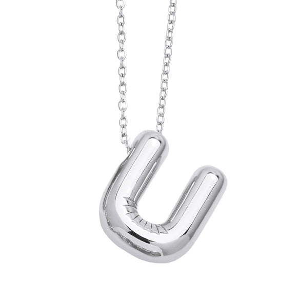 Wholesale Jewelry Simple Letter Copper Ochain Pendant Necklace Electroplated
