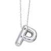Wholesale Jewelry Simple Letter Copper Ochain Pendant Necklace Electroplated