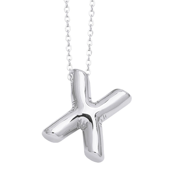 Wholesale Jewelry Simple Letter Copper Ochain Pendant Necklace Electroplated
