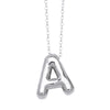 Wholesale Jewelry Simple Letter Copper Ochain Pendant Necklace Electroplated