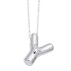Wholesale Jewelry Simple Letter Copper Ochain Pendant Necklace Electroplated