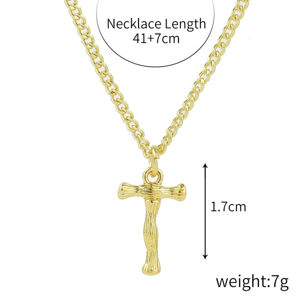 Wholesale Jewelry Simple Letter Pendant Necklace Copper Mixed Gem Inlay Zircon Ochain