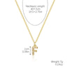 Wholesale Jewelry Simple Letter Pendant Necklace Copper Mixed Gem Inlay Zircon Ochain