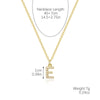 Wholesale Jewelry Simple Letter Pendant Necklace Copper Mixed Gem Inlay Zircon Ochain