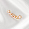 Wholesale Jewelry Simple Metal Pearl Flower Ear Bone Clip Gooddiy