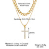 Wholesale Jewelry Simple Multilayer Cross Alloy Ochain Necklace For Women With Geometric Pattern And Diamond Design