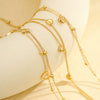 Wholesale Jewelry Simple Multilayer Love Stainless Steel Geometric Pendant