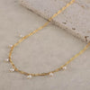 Wholesale Jewelry Simple Natural Geometric Sterling Silver 925 Silver Baroque Pearl Necklace With Electroplating