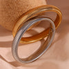 Wholesale Jewelry Simple Niche Bracelet Stainless Steel Geometric 18K Gold Plated Electroplating For Women