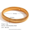 Wholesale Jewelry Simple Niche Bracelet Stainless Steel Geometric 18K Gold Plated Electroplating For Women