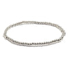 Wholesale Jewelry Simple Round Bead Electroplated Ccb Elastic Bracelet For Women