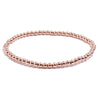 Wholesale Jewelry Simple Round Bead Electroplated Ccb Elastic Bracelet For Women