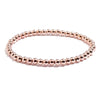 Wholesale Jewelry Simple Round Bead Electroplated Ccb Elastic Bracelet For Women