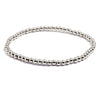 Wholesale Jewelry Simple Round Bead Electroplated Ccb Elastic Bracelet For Women
