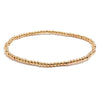 Wholesale Jewelry Simple Round Bead Electroplated Ccb Elastic Bracelet For Women
